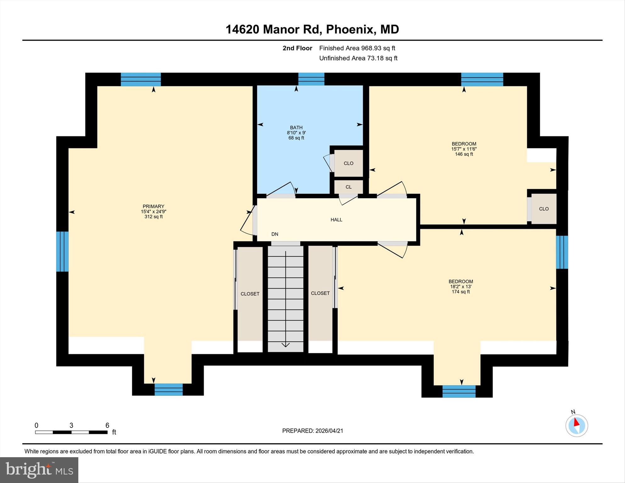 14620 Manor Road Phoenix, MD 21131 - Photo 40 of 44 Upstairs Floor Plan
