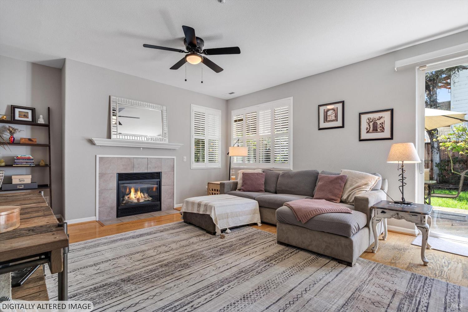 1703 Spur Ridge Lane Healdsburg, CA 95448 - Photo 13 of 28 a living room with furniture and a fireplace