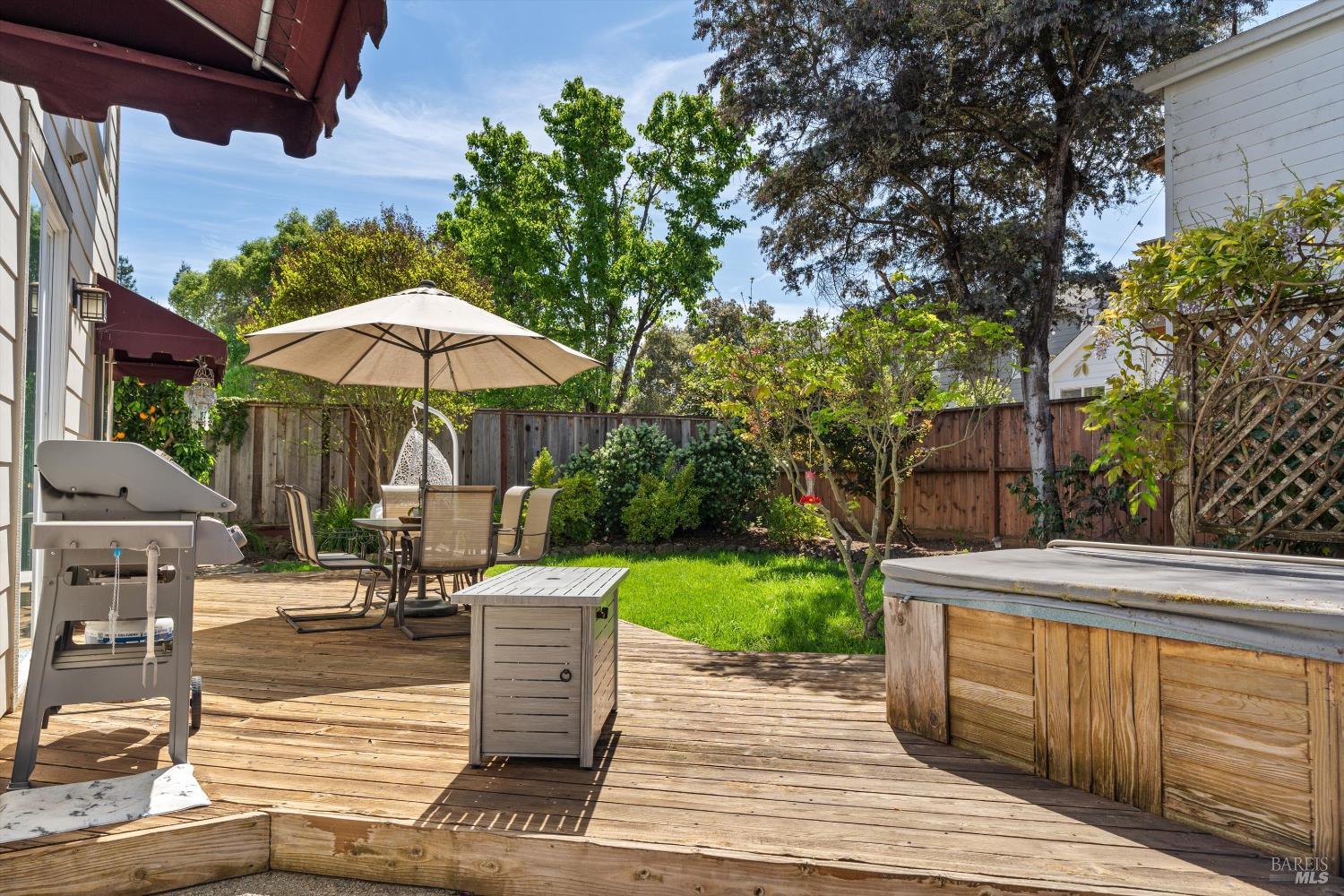 1703 Spur Ridge Lane Healdsburg, CA 95448 - Photo 25 of 28 a view of outdoor space yard deck patio and outdoor kitchen