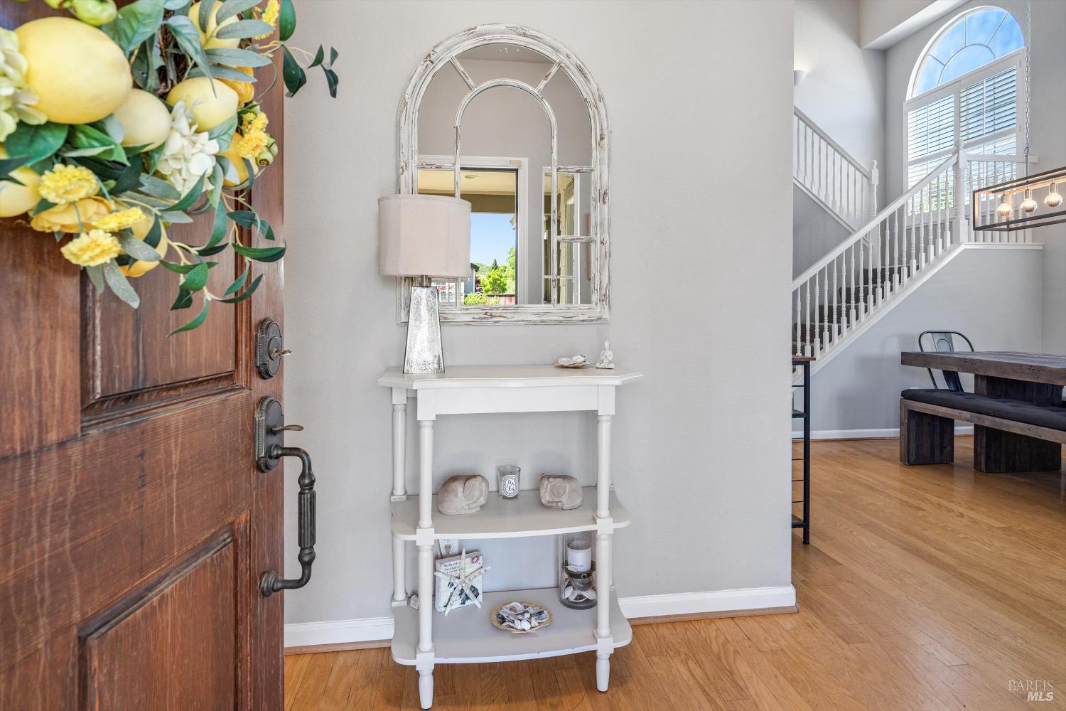 1703 Spur Ridge Lane Healdsburg, CA 95448 - Photo 7 of 28 a view of entryway and hall with wooden floor