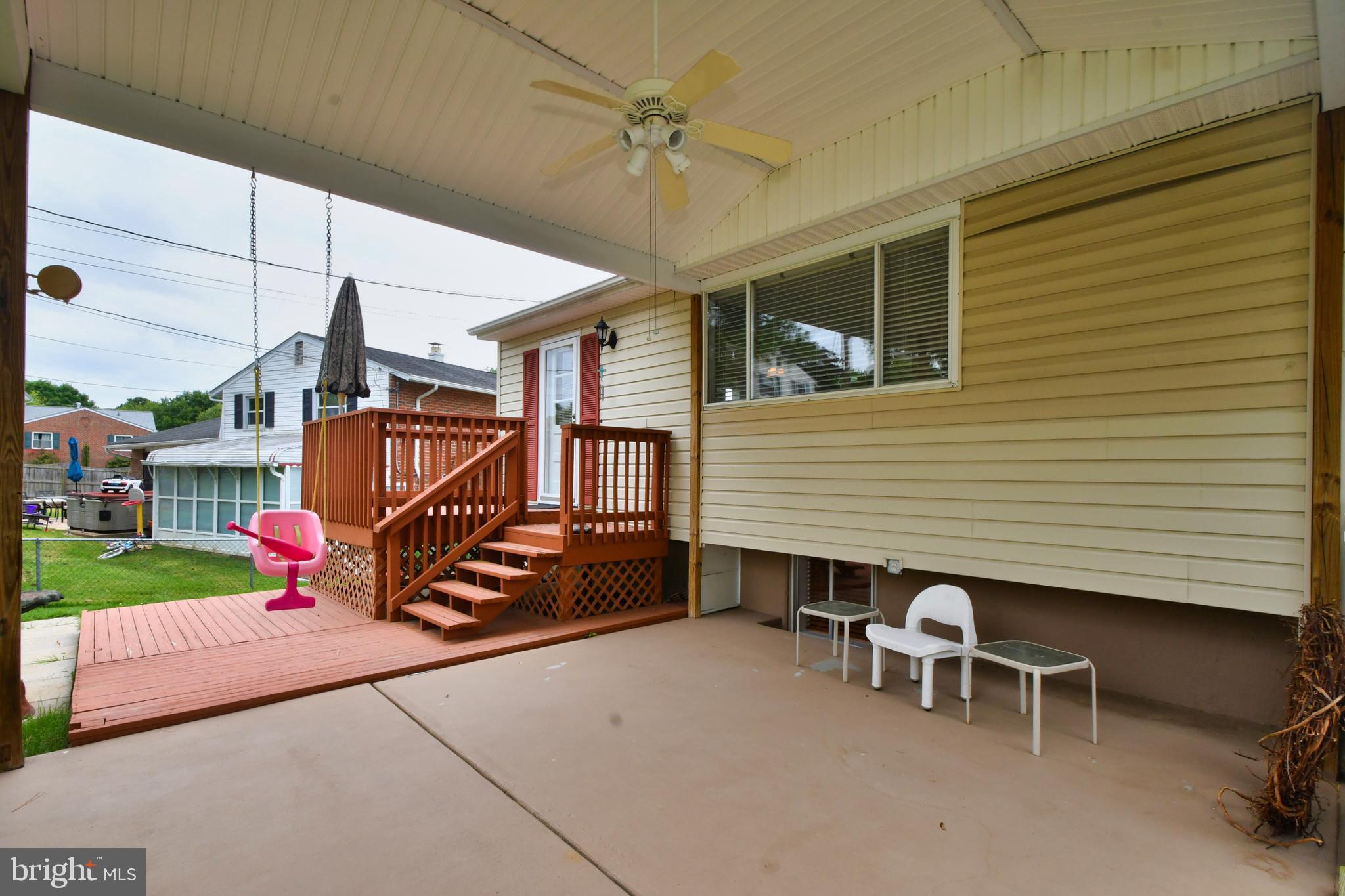 4444 Kendi Road Baltimore, MD 21236 - Photo 43 of 49 Exterior Covered Patio and Deck area