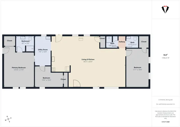 a picture of a floor plan