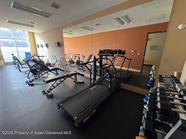 361 Robinson Street, Unit 232 Basalt, CO 81621 - Photo 22 of 26 a view of a room with gym equipment