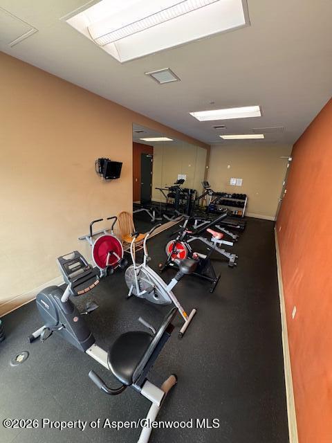361 Robinson Street, Unit 232 Basalt, CO 81621 - Photo 23 of 26 a room with gym equipment