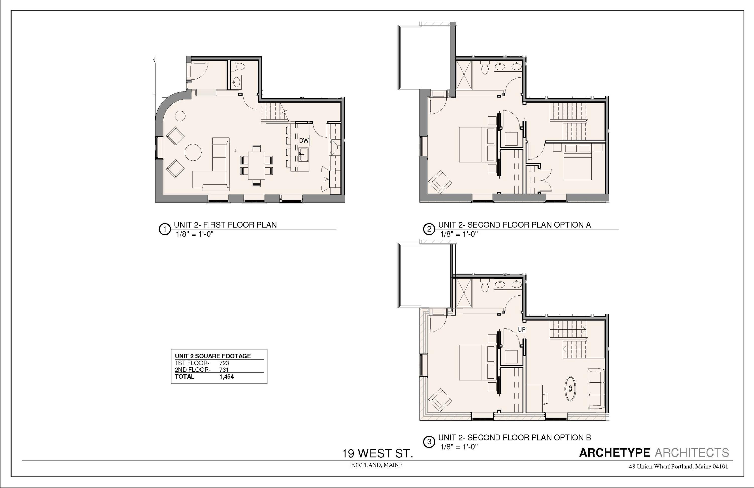 53 Carleton Street, Unit B Portland, ME 04102 - Photo 10 of 10 Unit 2 Floor Plan