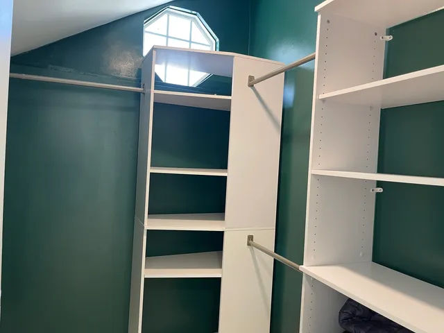 a view of walk in closet