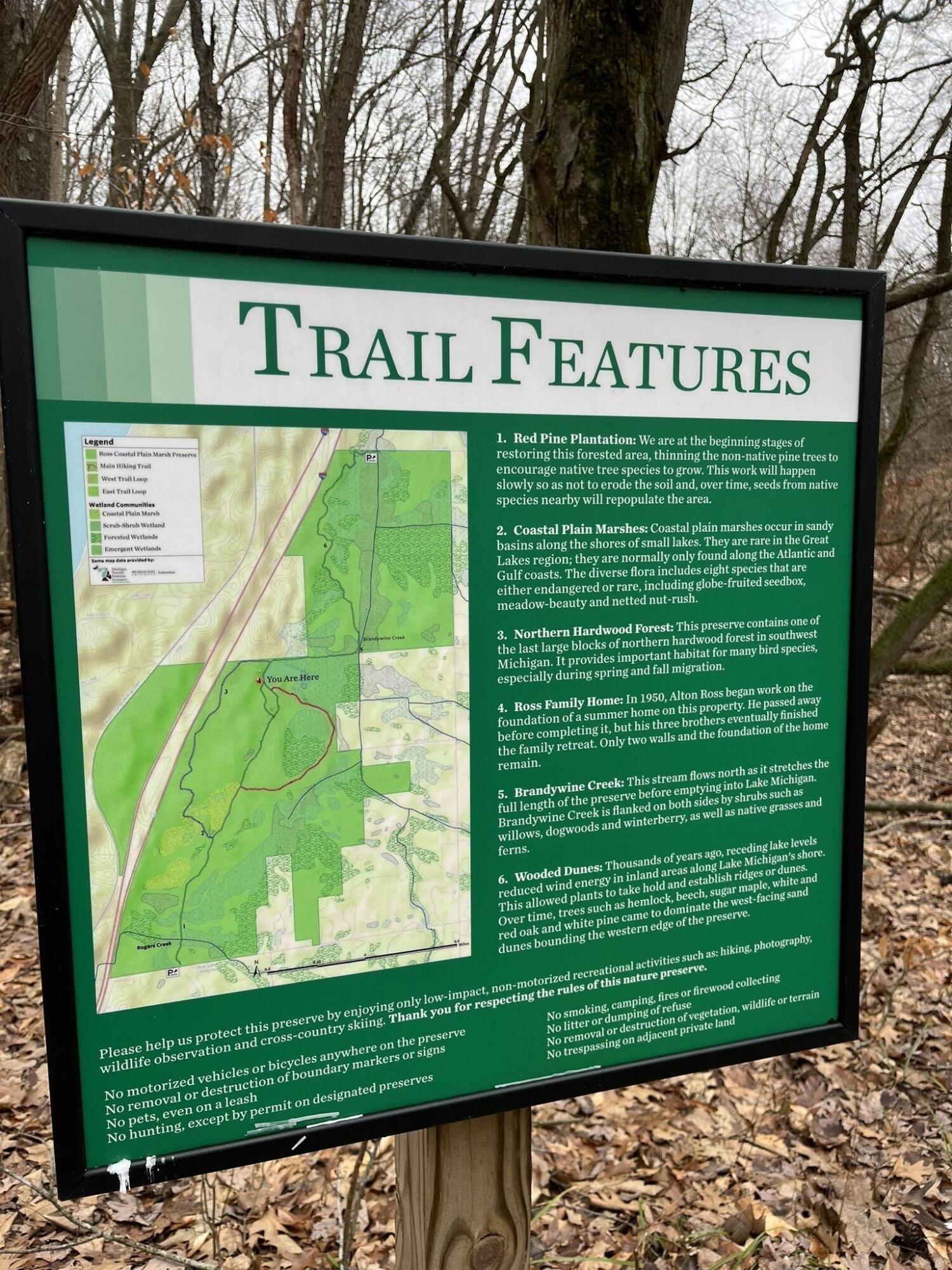 43534 Timber Trail, Unit 19 Coloma, MI 49038 - Photo 23 of 24 Ross Preserve Trail map (1)