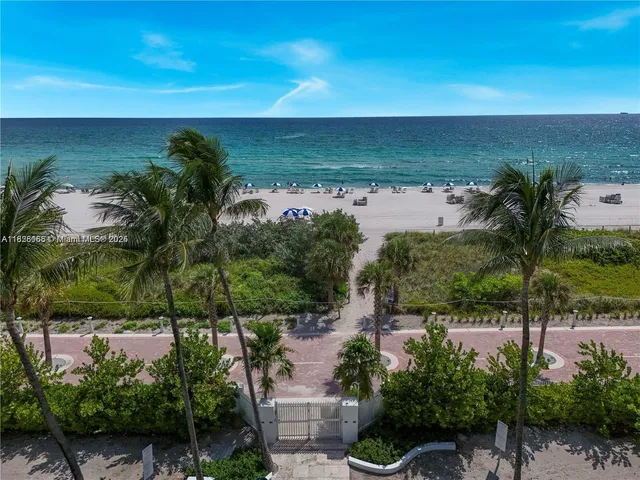 a view of an ocean and beach