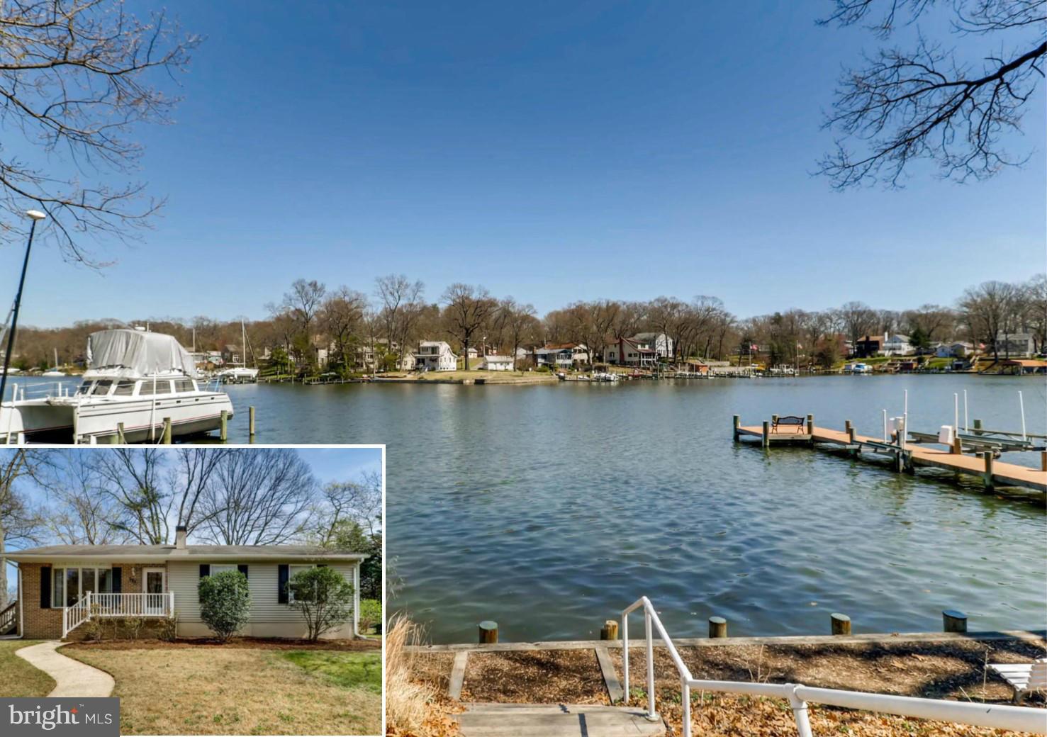 173 Copper Road Severna Park, MD 21146 - Photo 1 of 29 a view of a lake with houses