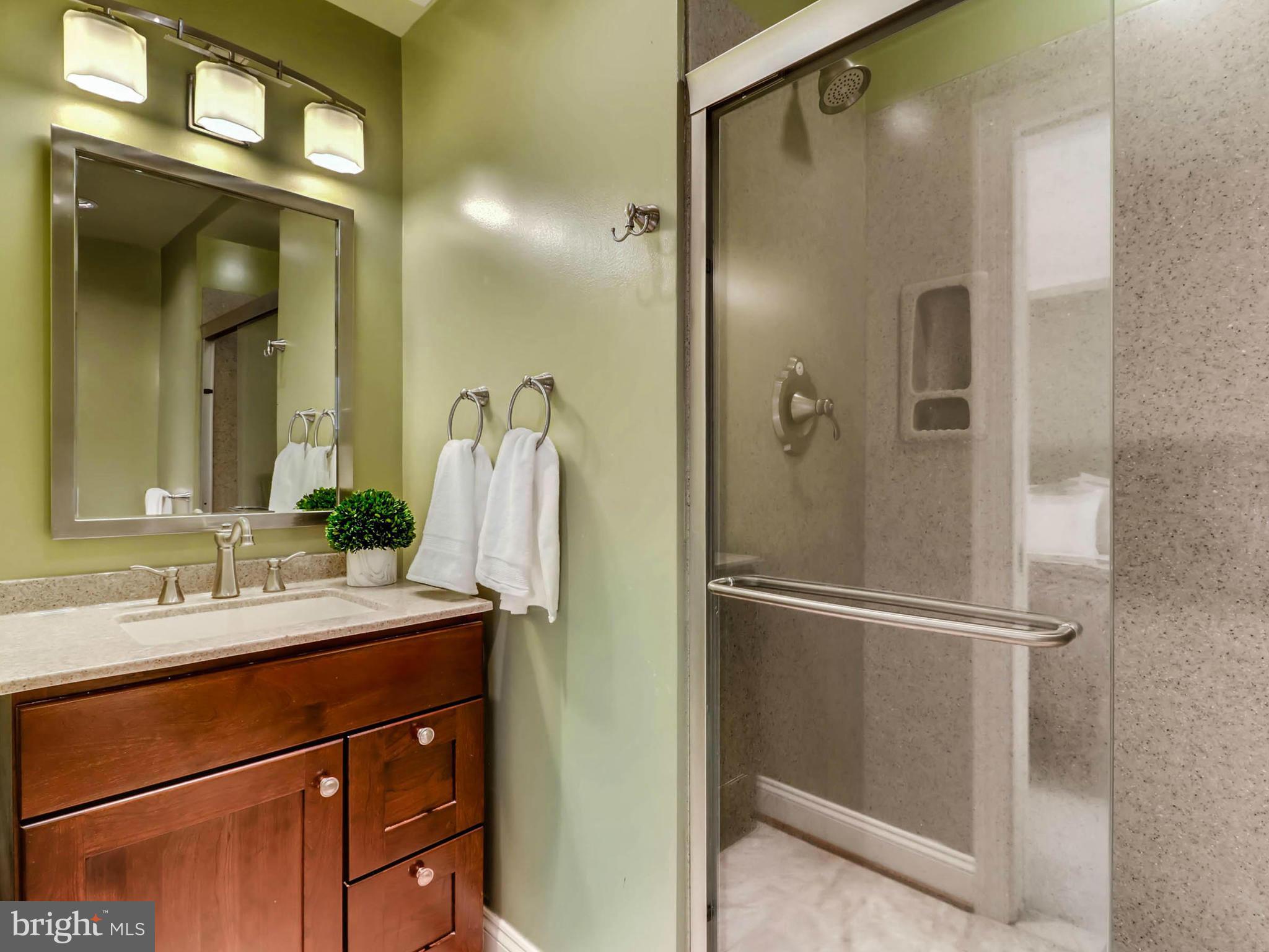 173 Copper Road Severna Park, MD 21146 - Photo 14 of 29 a bathroom with a double vanity sink mirror and shower