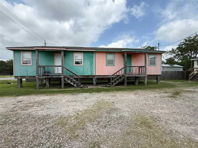 a backyard of a house