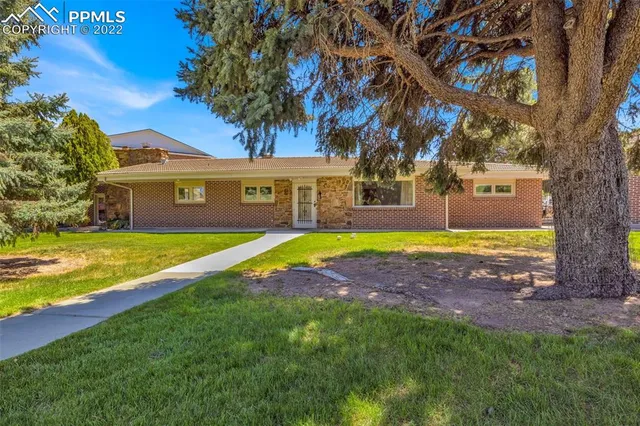 a view of a house with pool