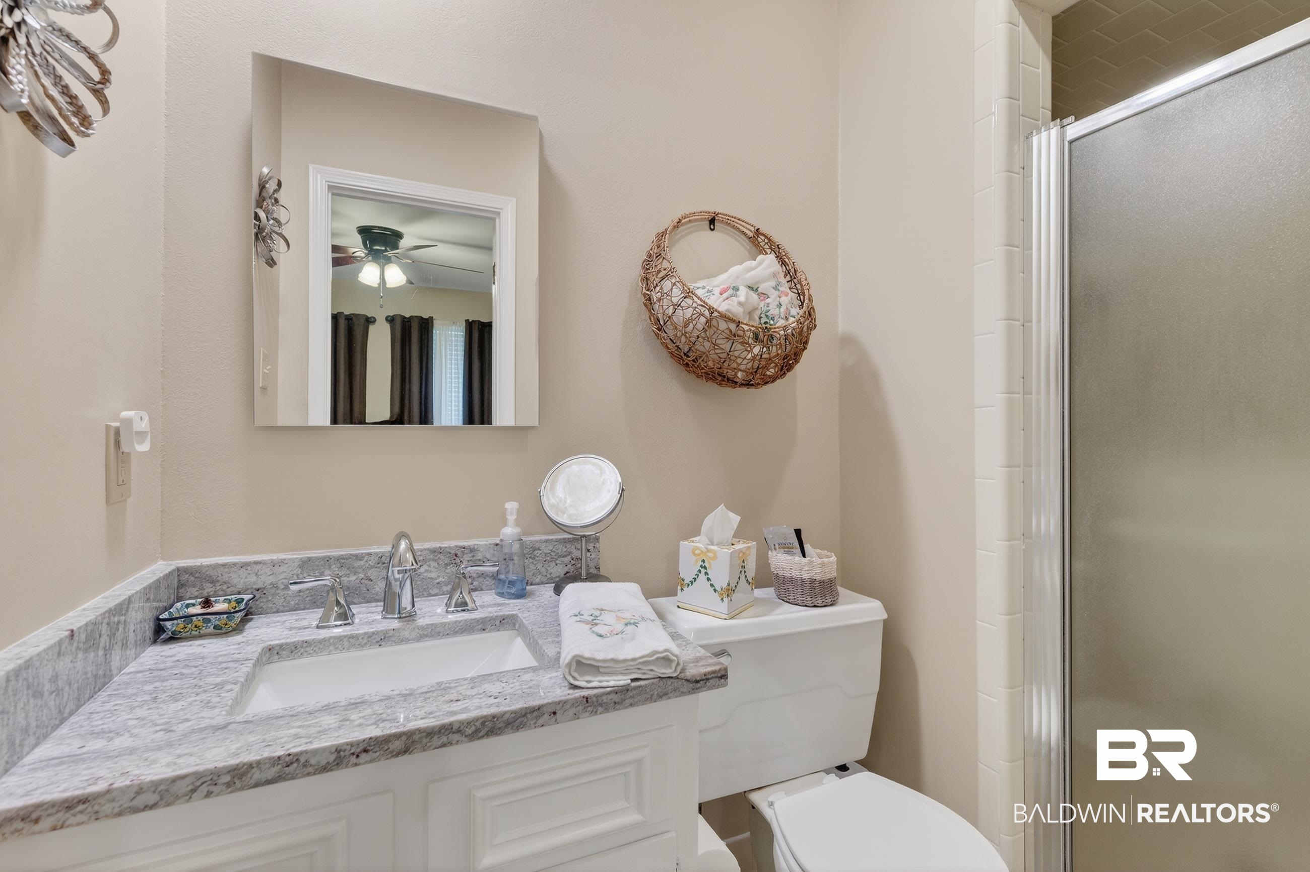 1271 Spring Valley Drive South Mobile, AL 36693 - Photo 41 of 56 Full bath with vanity and a stall shower