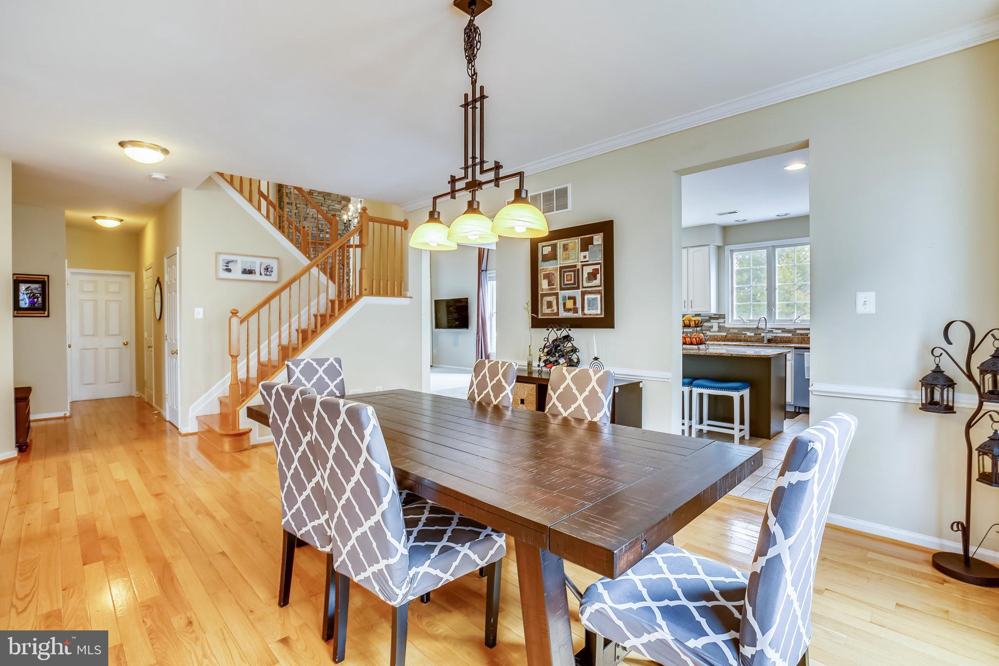 9617 Dapper Town Row Laurel, MD 20723 - Photo 8 of 36 Dining rm views toward kitchen & hall access area