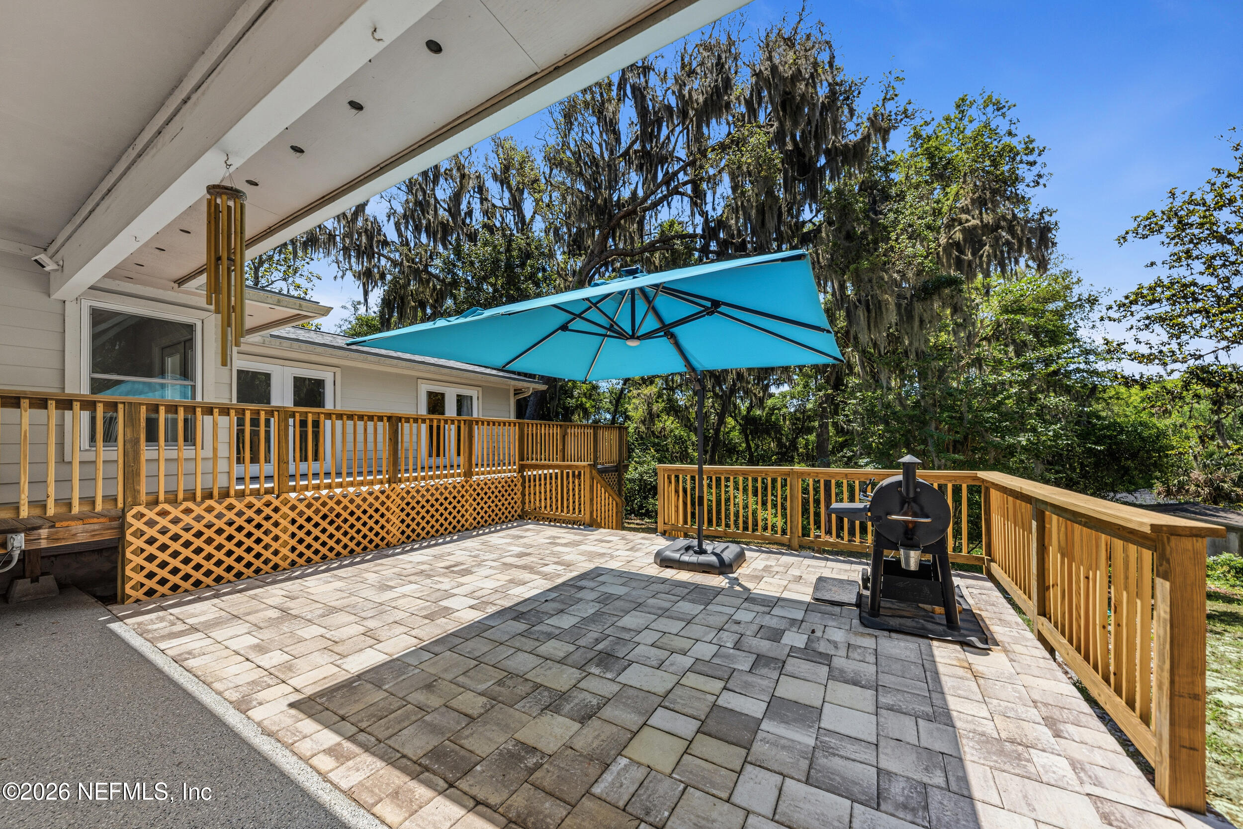 12707 Fort Caroline Road Jacksonville, FL 32225 - Photo 31 of 38 Paver Patio off Carport