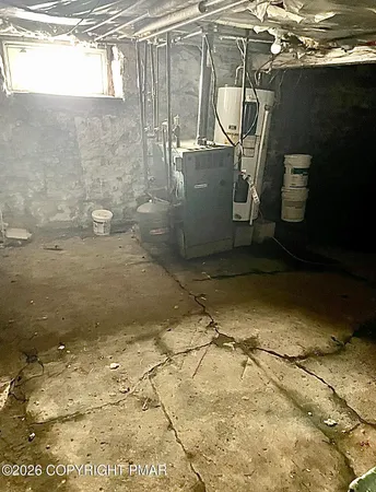 a view of a water heater room