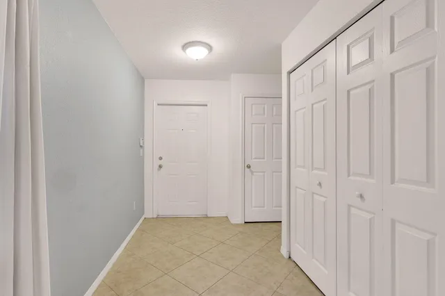 a view of room with hardwood floor