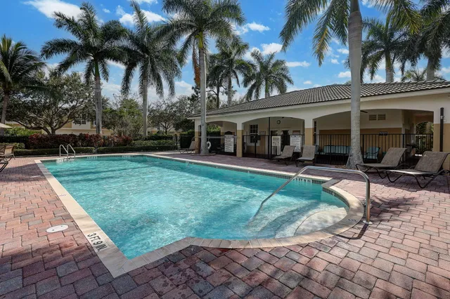 front view of a house with a patio
