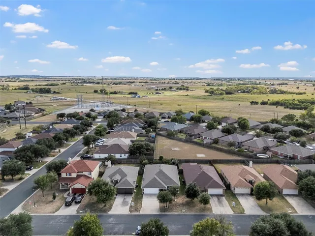 an aerial view of a city