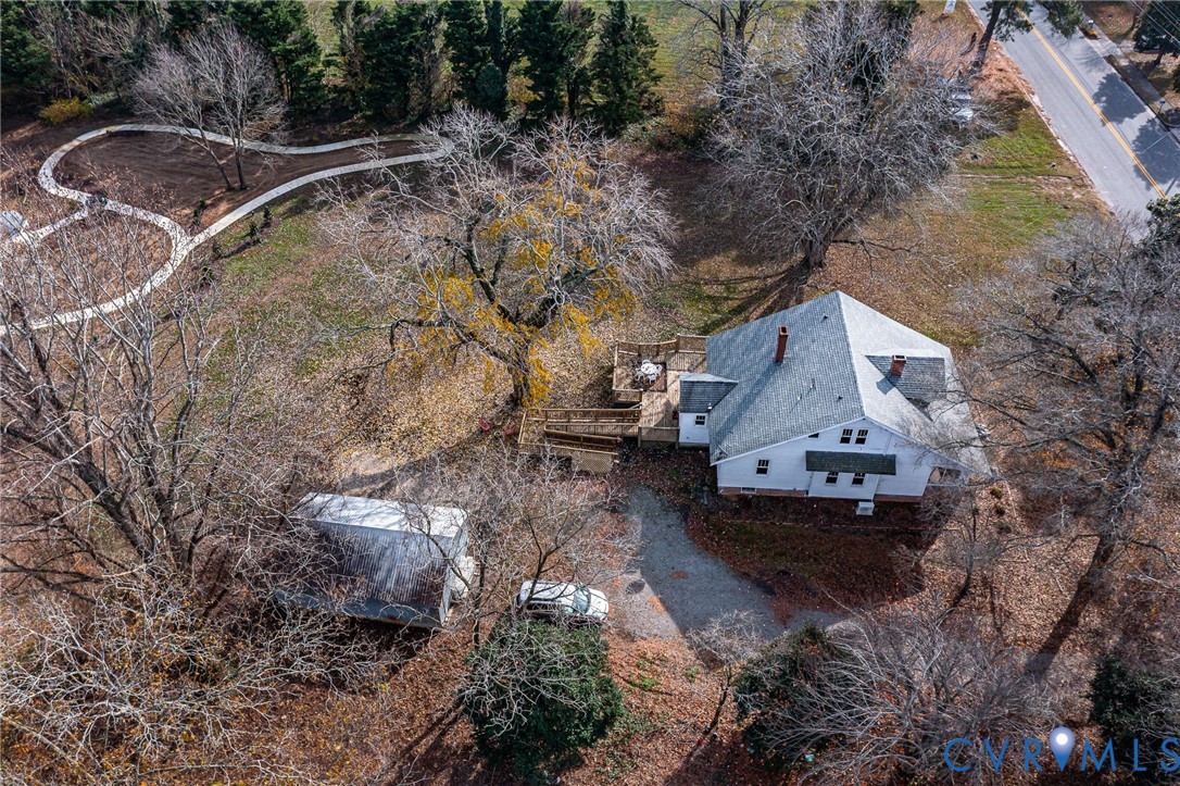 109 Courthouse Road Heathsville, VA 22473 - Photo 42 of 50 a aerial view of a house with a yard