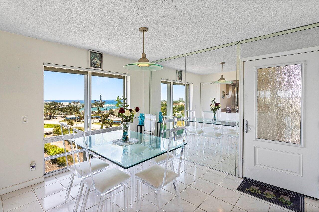 2611 North Riverside Drive, Unit 908 Pompano Beach, FL 33062 - Photo 20 of 43 a view of a dining room and livingroom