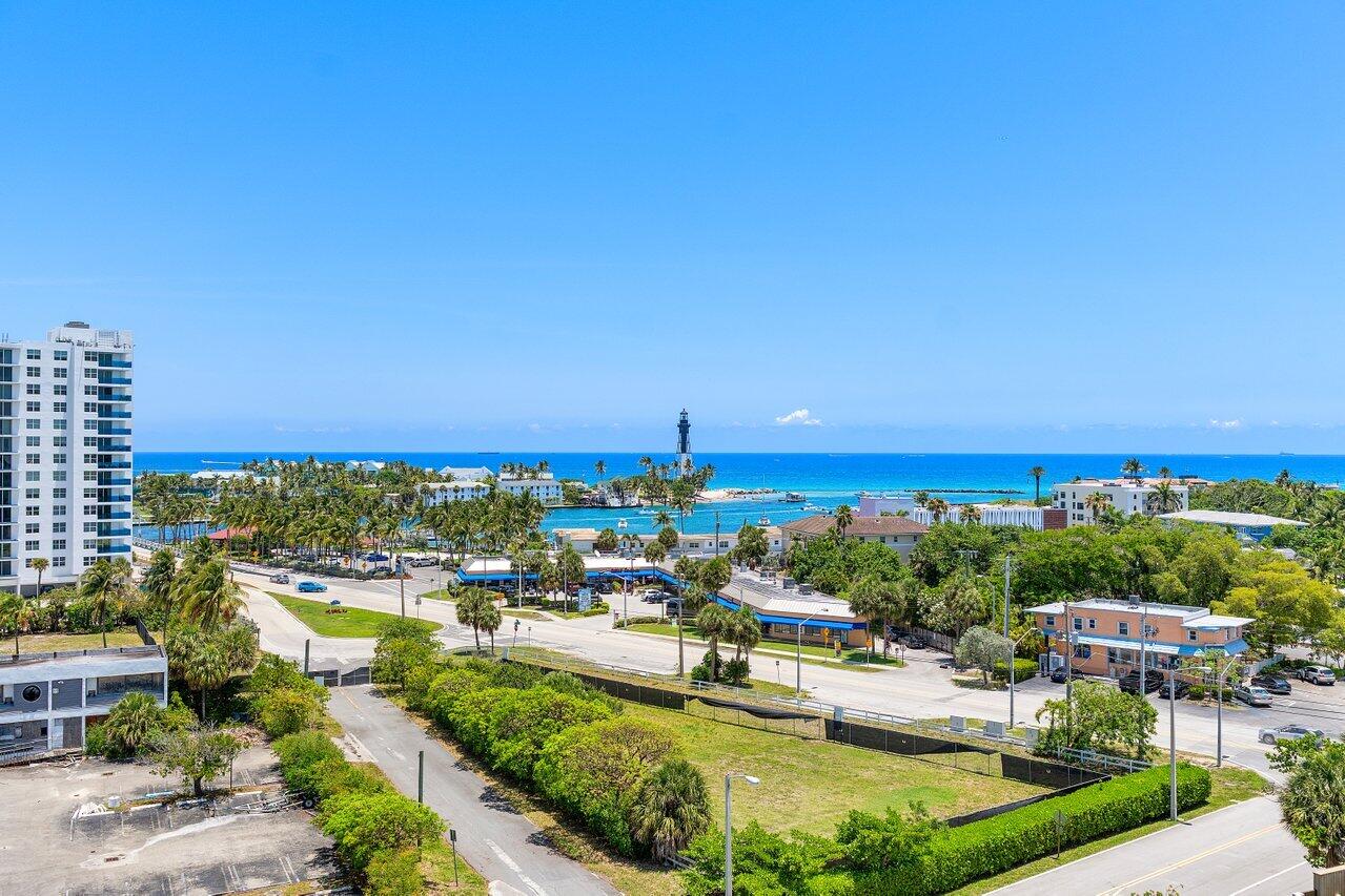 2611 North Riverside Drive, Unit 908 Pompano Beach, FL 33062 - Photo 33 of 43 a view of a city with tall buildings