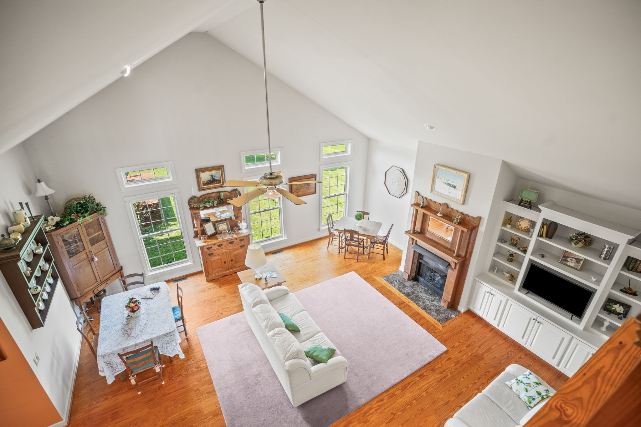 4313 South Garrett Road Springfield, TN 37172 - Photo 28 of 69 a living room with furniture fireplace and flat screen tv