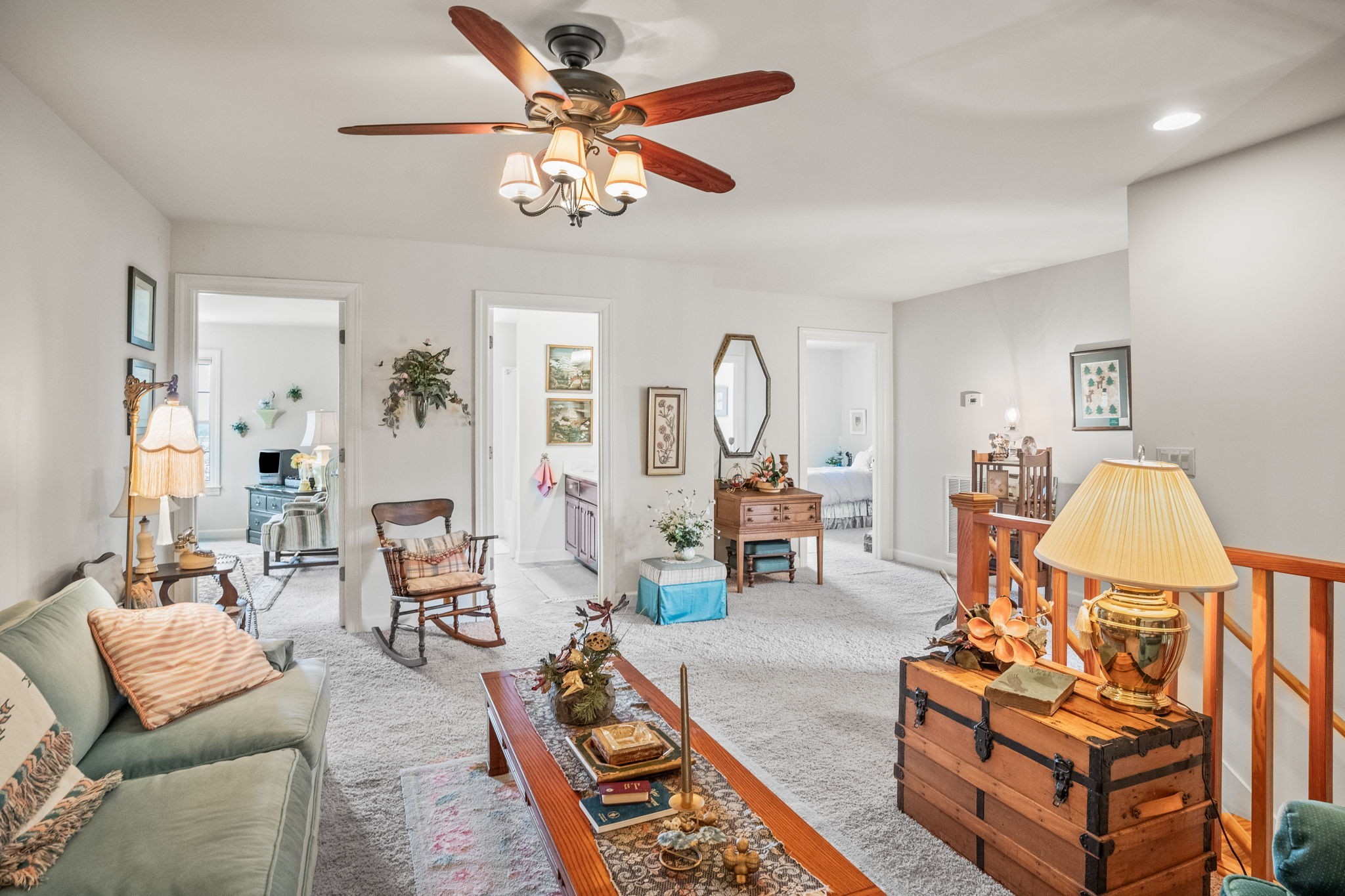 4313 South Garrett Road Springfield, TN 37172 - Photo 29 of 69 a living room with furniture a rug and a chandelier