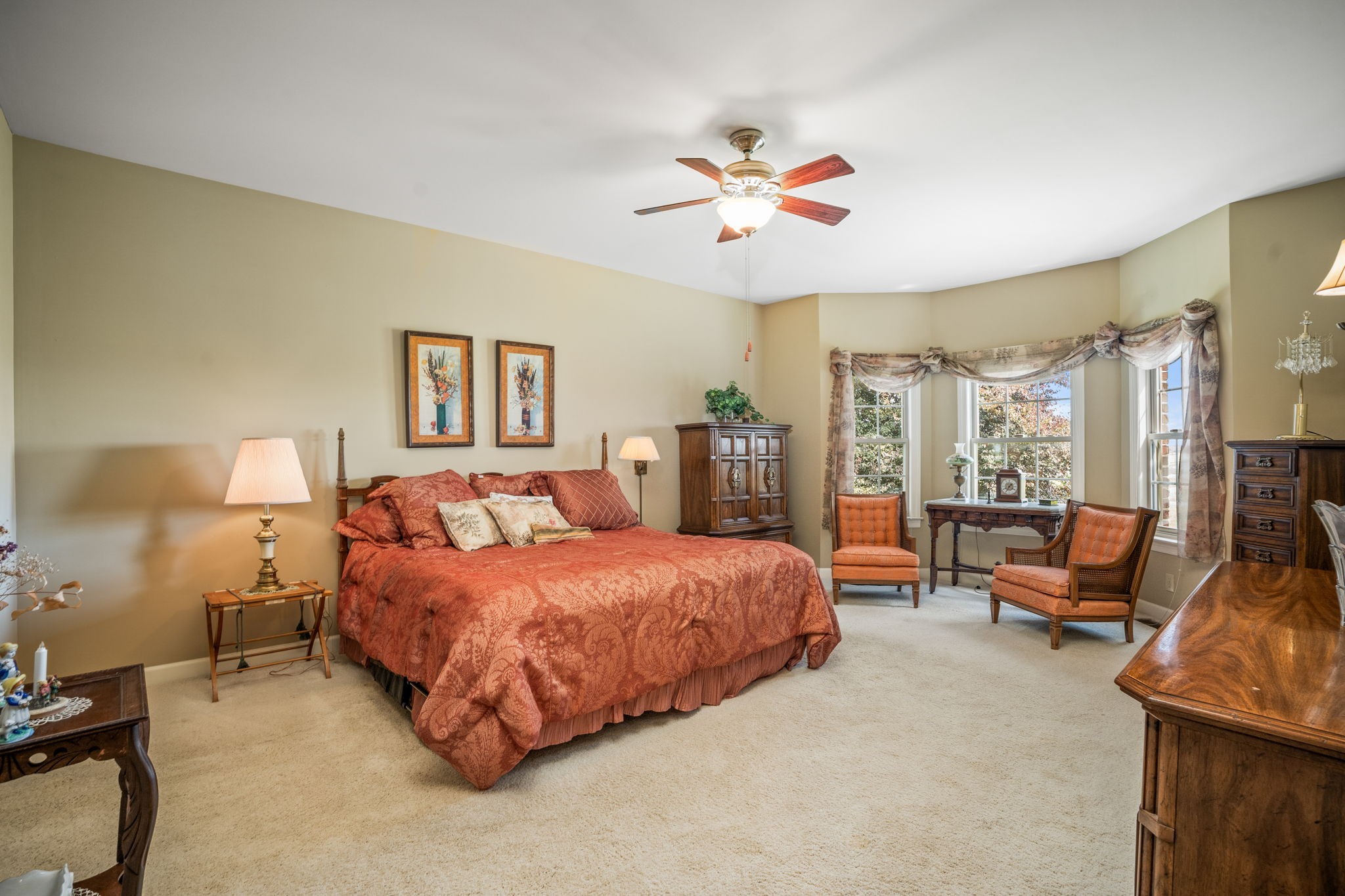 4313 South Garrett Road Springfield, TN 37172 - Photo 6 of 69 a bedroom with a bed and ceiling fan