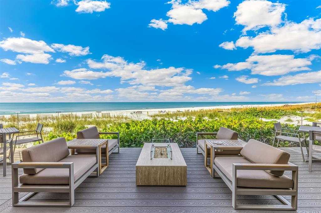 5850 Gasparilla Road, Unit M4 Boca Grande, FL 33921 - Photo 26 of 36 a view of roof deck with seating space and city view