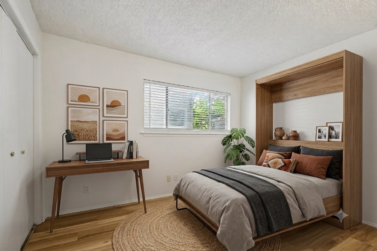 2413 Leon Street, Unit 104 Austin, TX 78705 - Photo 21 of 26 a bedroom with a bed and a window