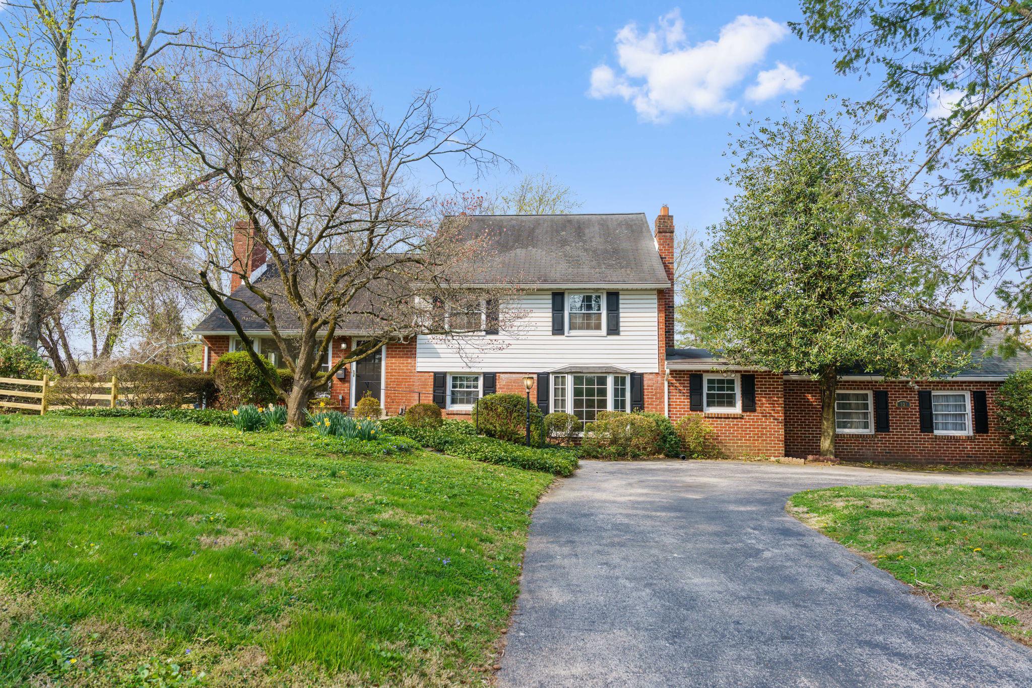 Front Exterior with Circular Driveway