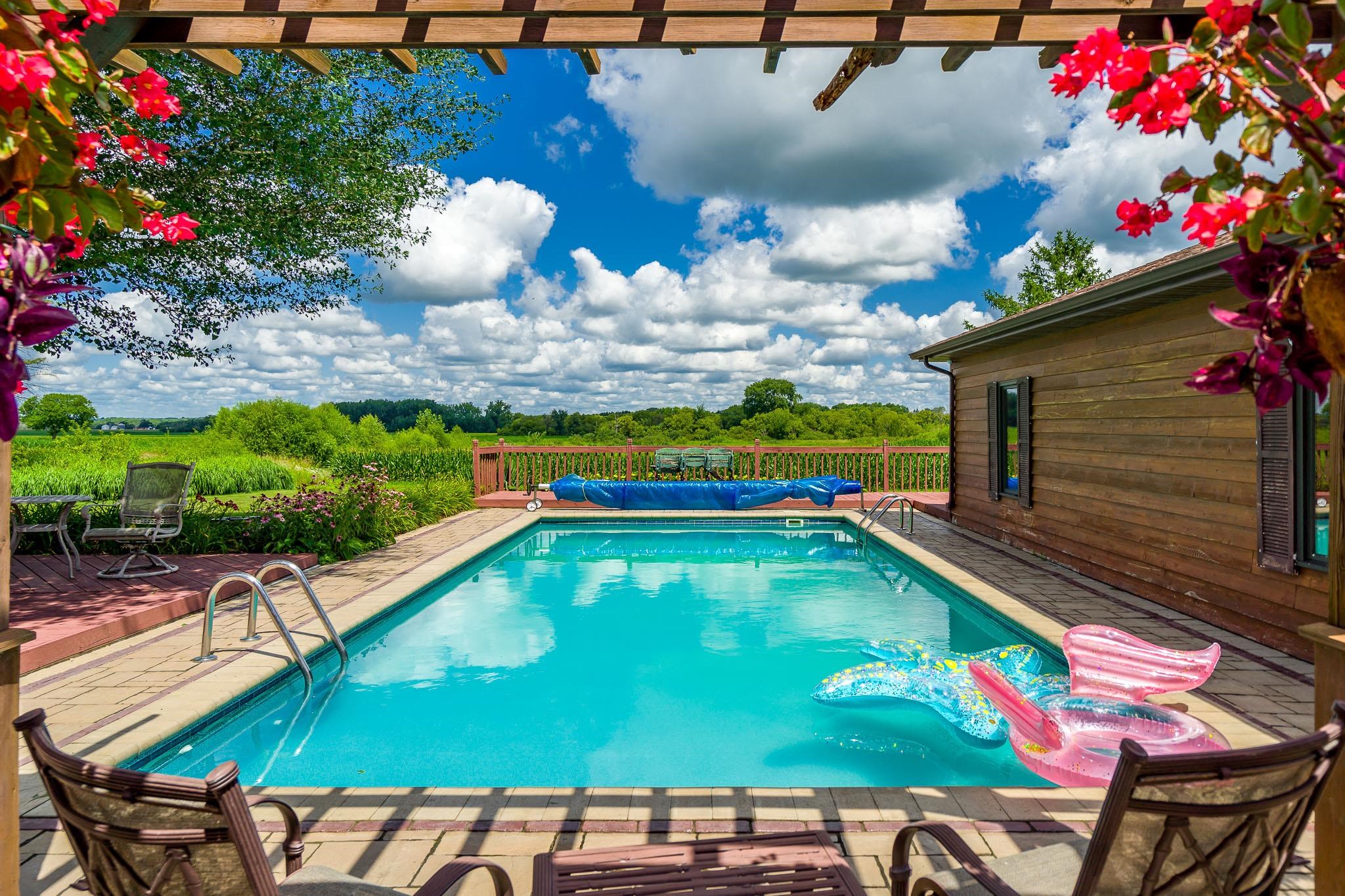 10407 Fish Hatchery Road Pecatonica, IL 61063 - Photo 54 of 66 a view of swimming pool with a patio