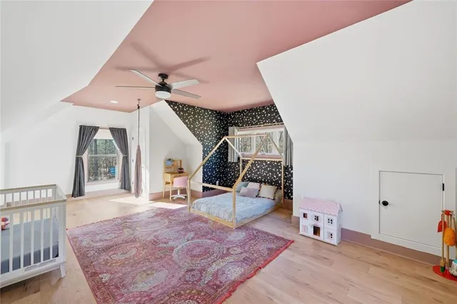 a view of roof with wooden floor and a potted plant