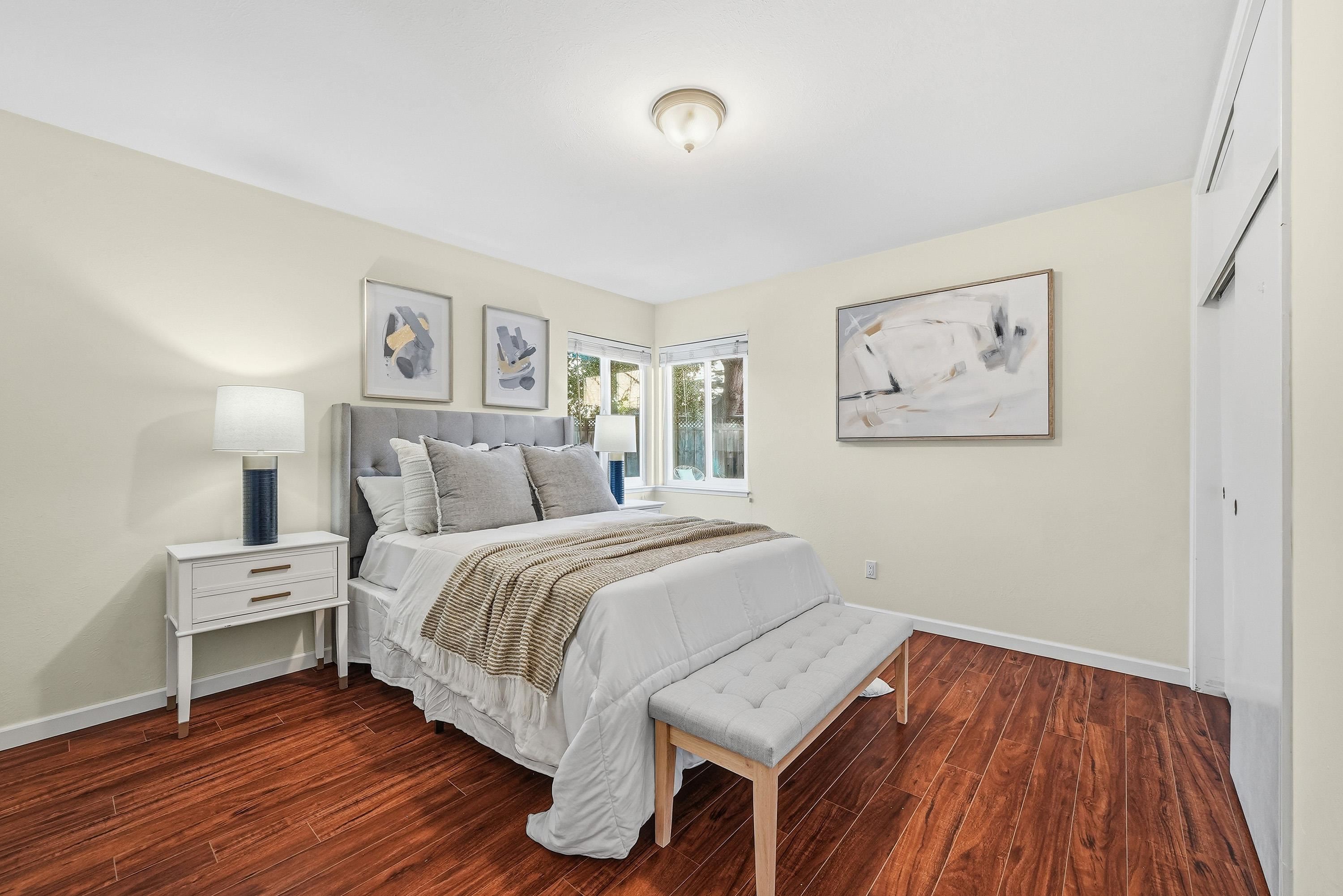 4214 Wells Street Pleasanton, CA 94566 - Photo 21 of 38 a bedroom with a bed and a desk