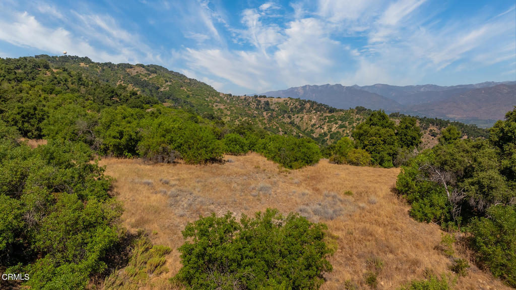10331 Sulphur Mountain Road Ojai, CA 93023 - Photo 3 of 22 a view of a dry yard with mountains in the background