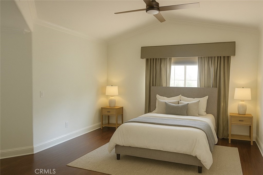 8000 East Snapdragon Lane Anaheim Hills, CA 92808 - Photo 21 of 27 a bedroom with a bed and window