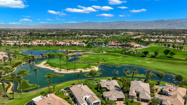 a view of a lake in front of house