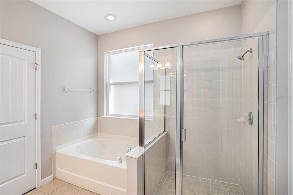 12314 Eagle Swoop Place Riverview, FL 33579 - Photo 20 of 23 a bathroom with a bathtub and a shower