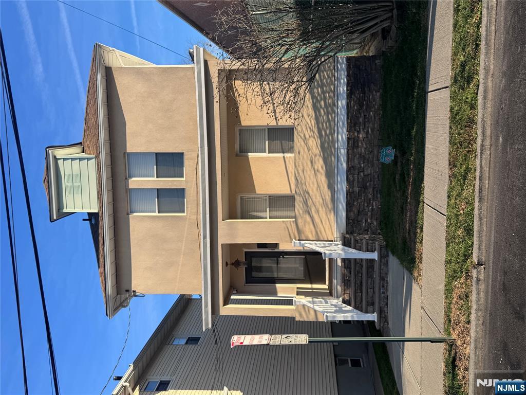 a front view of a house