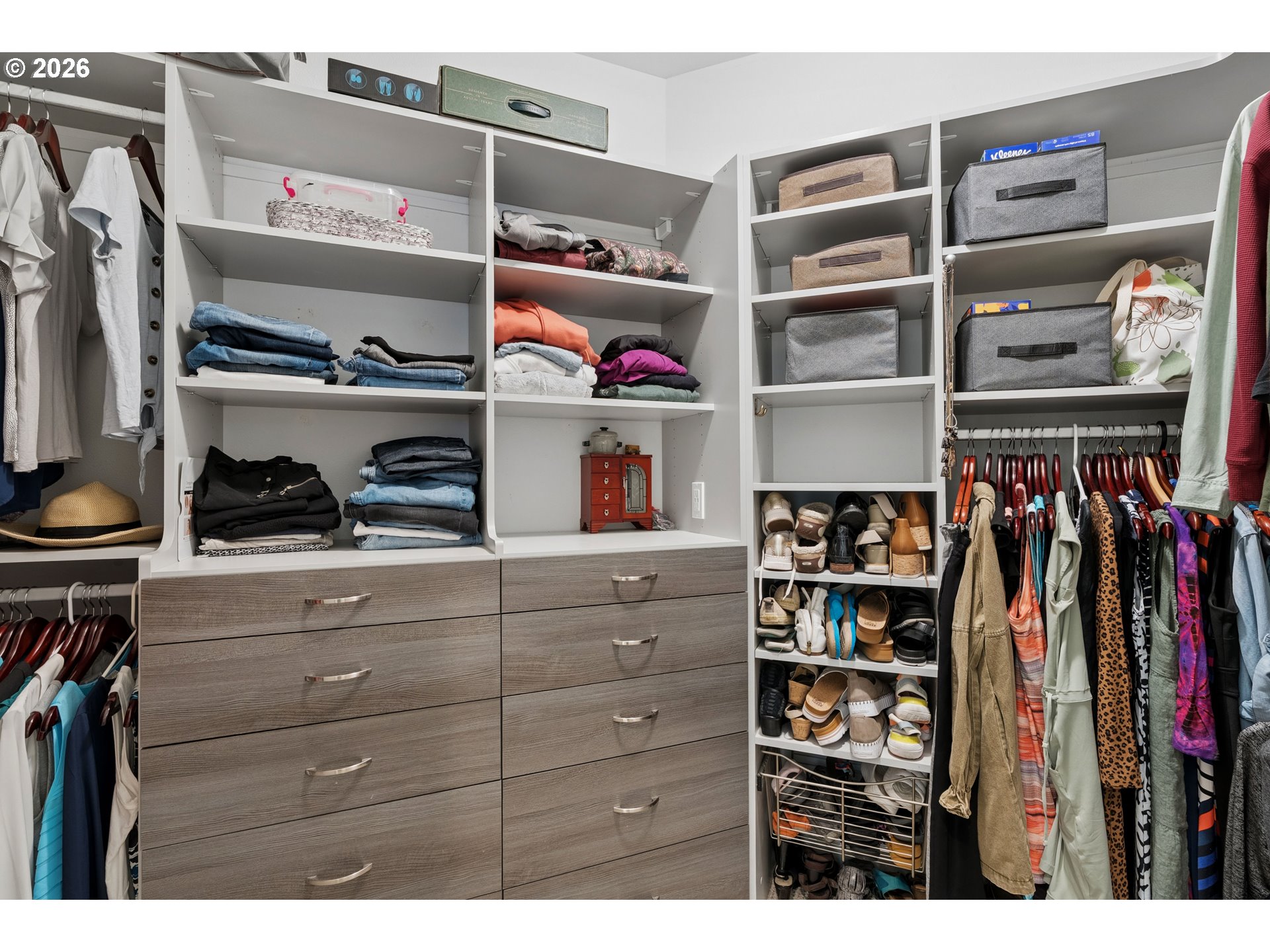 945 Northwest Angel Heights Road Stevenson, WA 98648 - Photo 22 of 41 a view of walk in closet with clothes and shoes