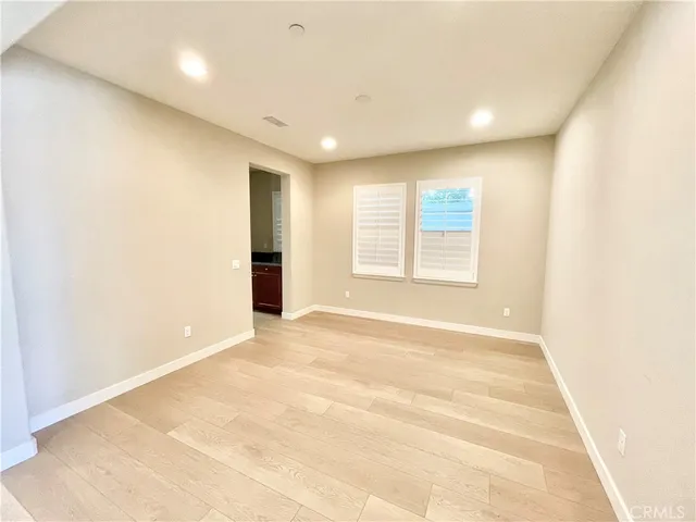 a view of a room with empty racks