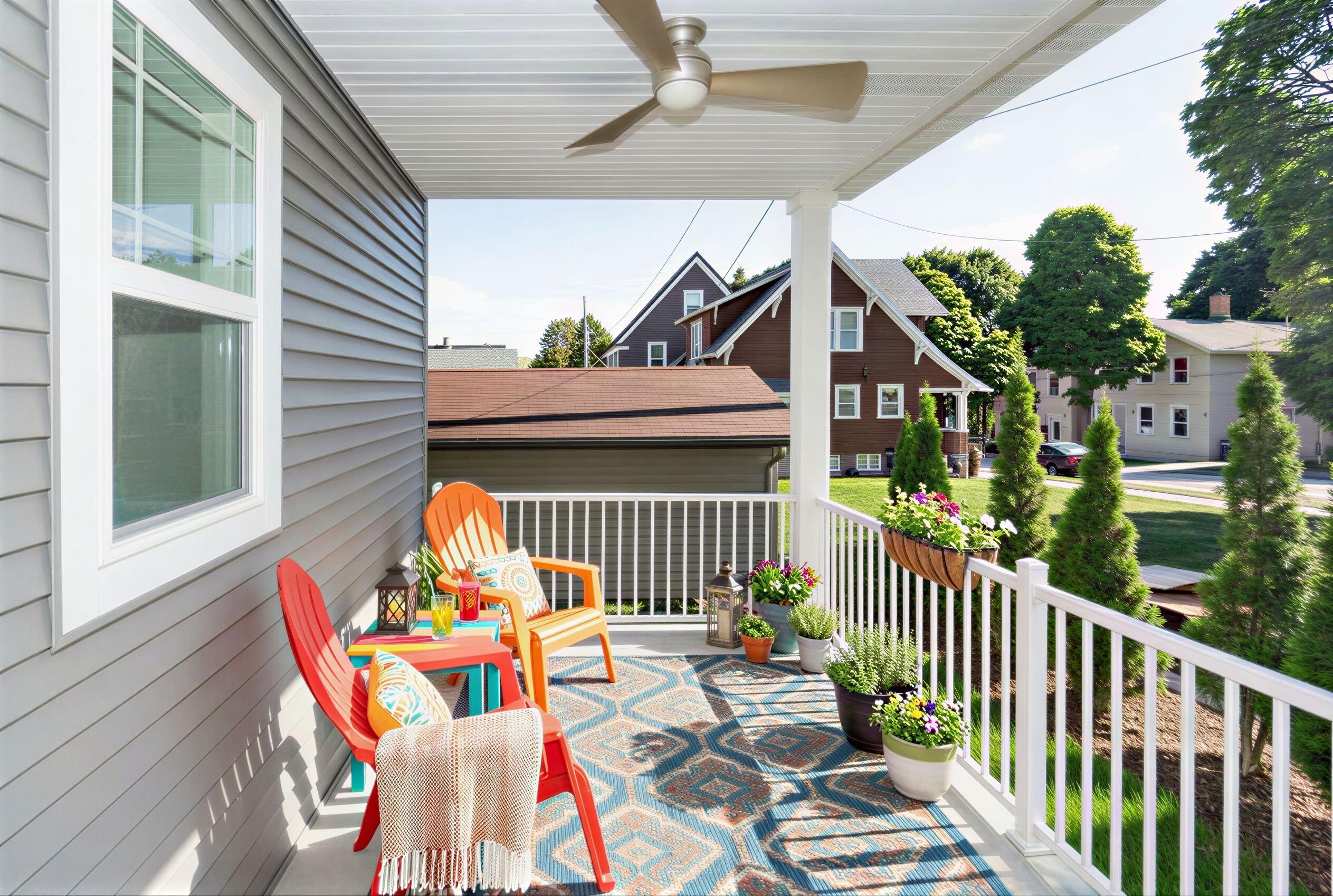 433 Niagara Avenue Sheboygan, WI 53081 - Photo 55 of 70 Covered Porch Off Kitchen - Virtually Staged