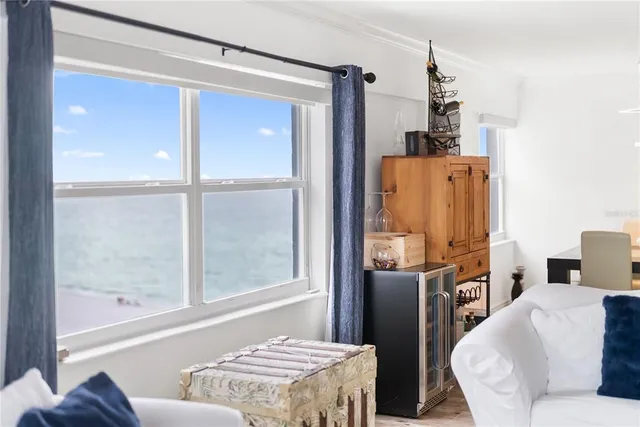 a view of a swimming pool with a yard