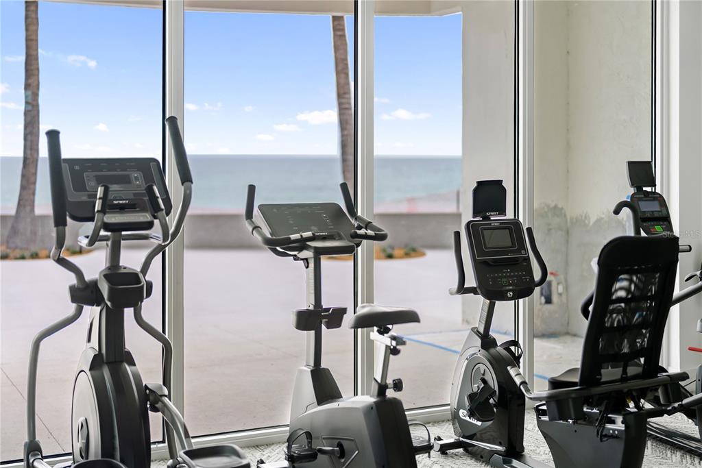 1750 Benjamin Franklin Drive, Unit 6G Sarasota, FL 34236 - Photo 8 of 82 a view of a room with gym equipment
