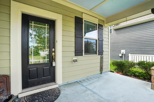 a view of front door and porch