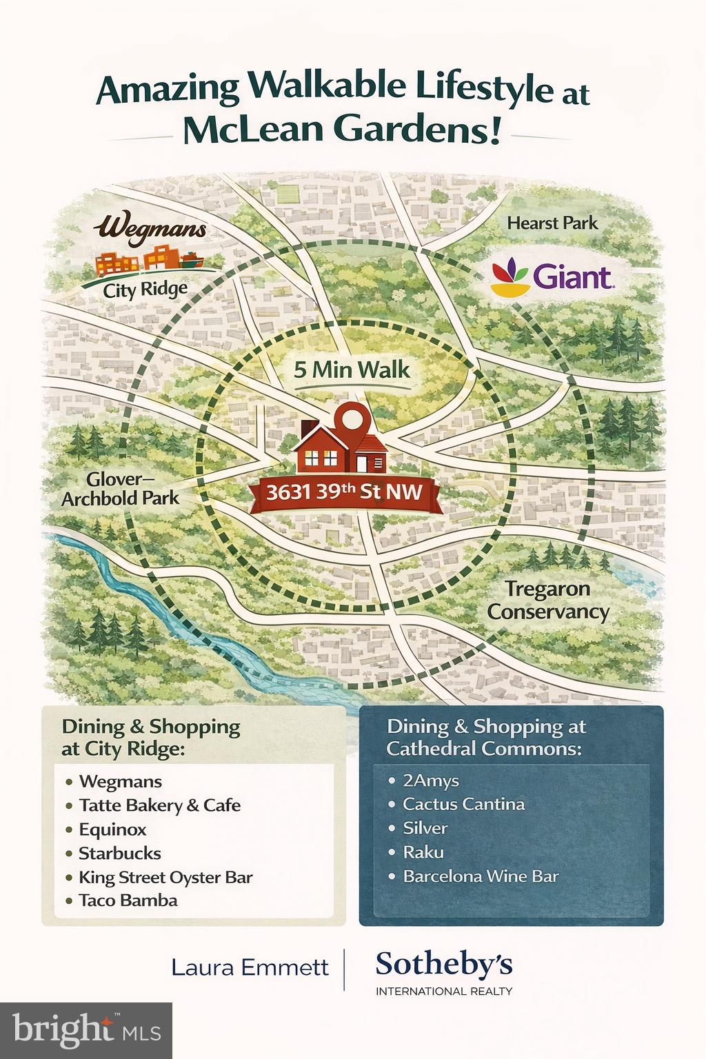 3631 39th Street Northwest, Unit A313 Washington, DC 20016 - Photo 14 of 14 Amazing Walkable Lifestyle at McLean Gardens.