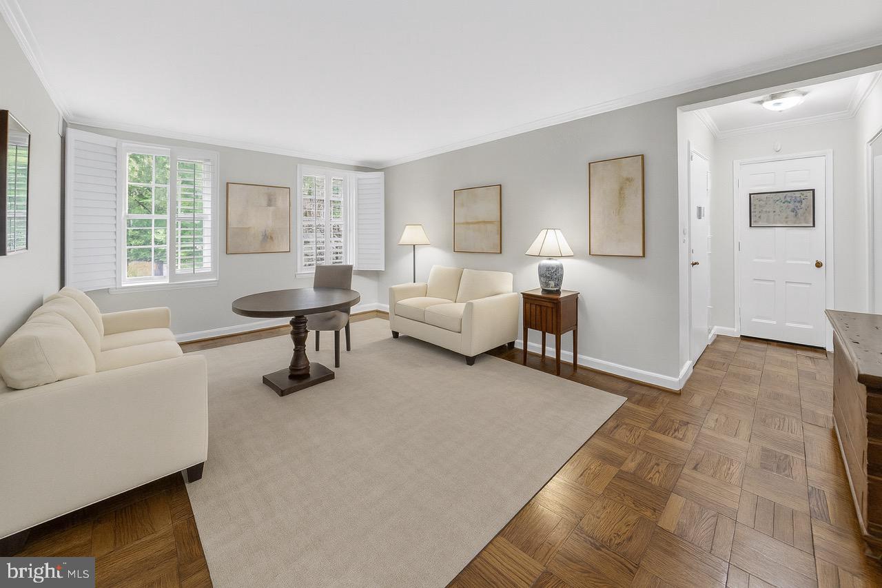 3631 39th Street Northwest, Unit A313 Washington, DC 20016 - Photo 4 of 14 Virtually staged living room - bright and spacious