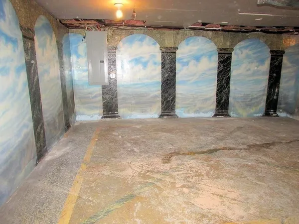 a view of parking garage