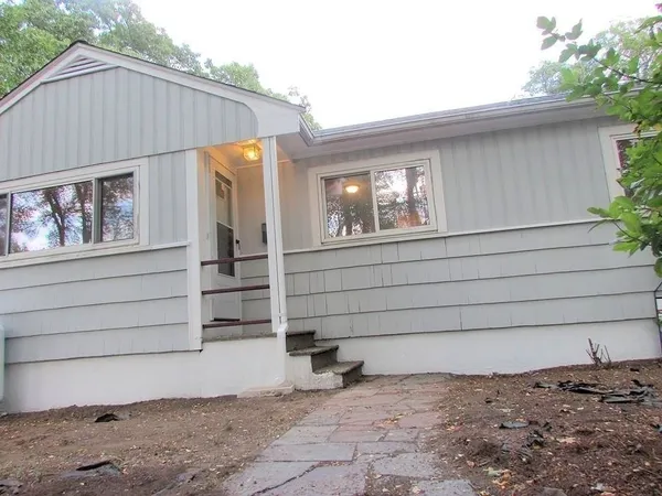 a backyard of a house